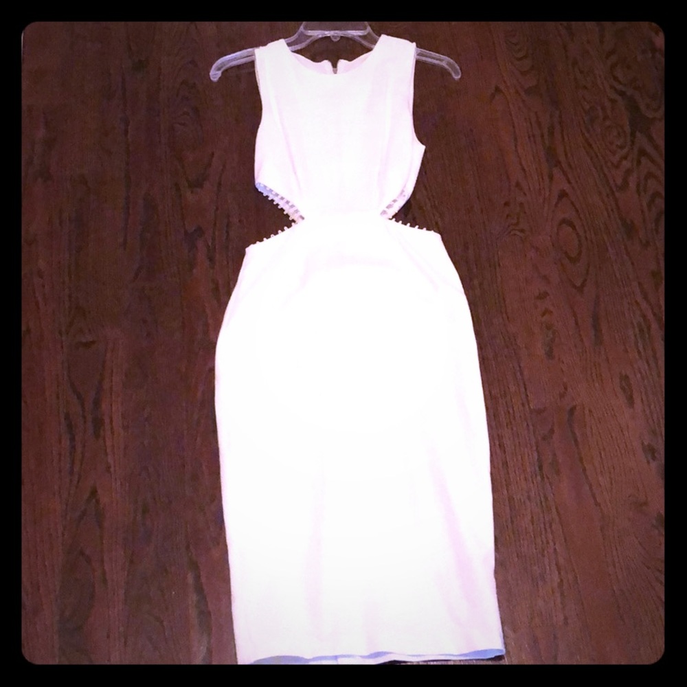 White Cut Out Dress